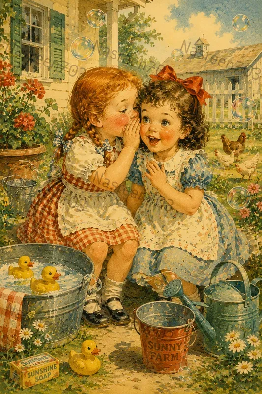 Vintage Childhood Memories Illustrations