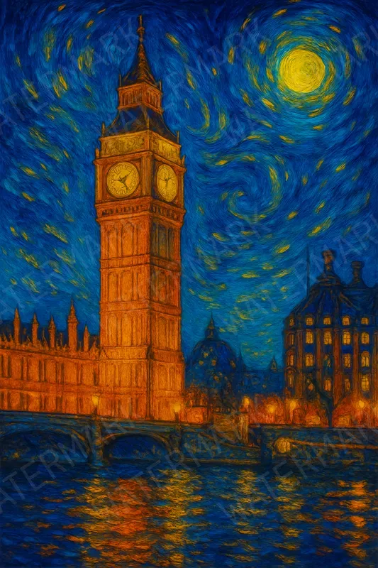 Van Gogh Style Paintings Of Landmarks
