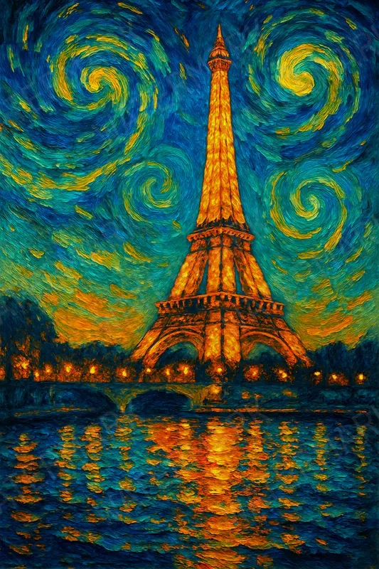Van Gogh Style Paintings Of Landmarks