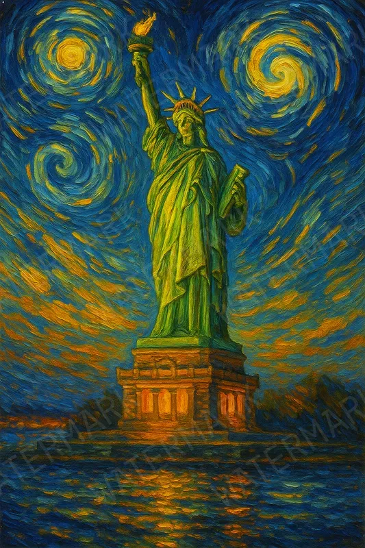 Van Gogh Style Paintings Of Landmarks