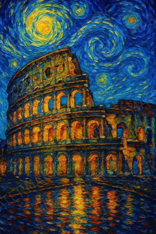Van Gogh Style Paintings Of Landmarks