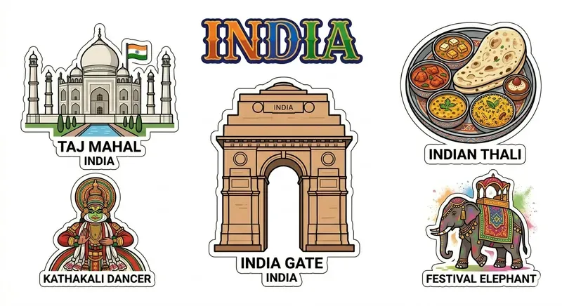 Vibrant Global Culture Sticker Sheets