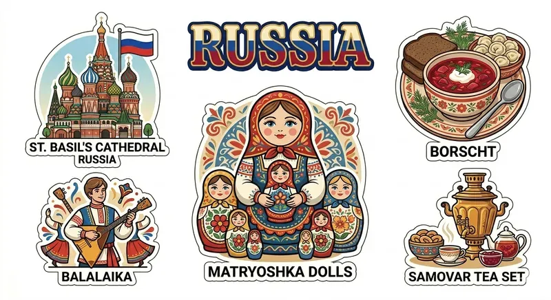 Vibrant Global Culture Sticker Sheets