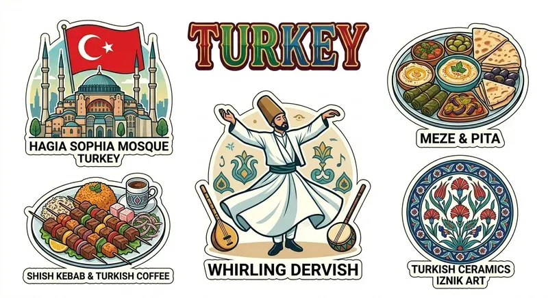 Vibrant Global Culture Sticker Sheets