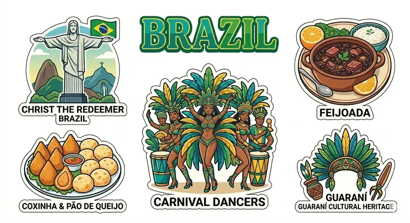 Vibrant Global Culture Sticker Sheets