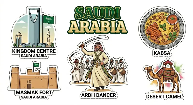 Vibrant Global Culture Sticker Sheets