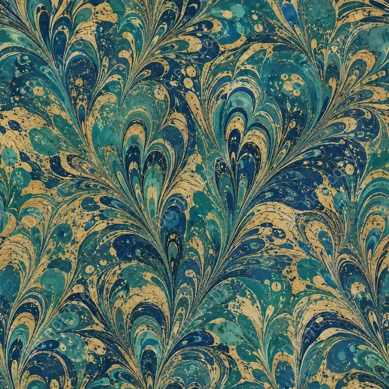 Marbled Endpaper Seamless Patterns
