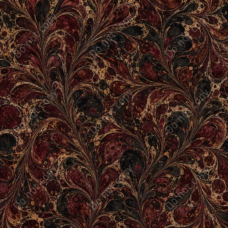 Marbled Endpaper Seamless Patterns