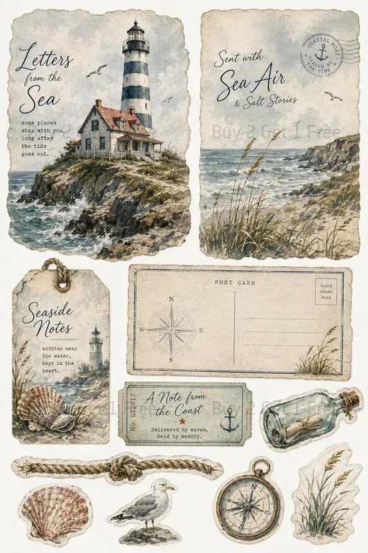Western Printable Junk Journal Ephemera