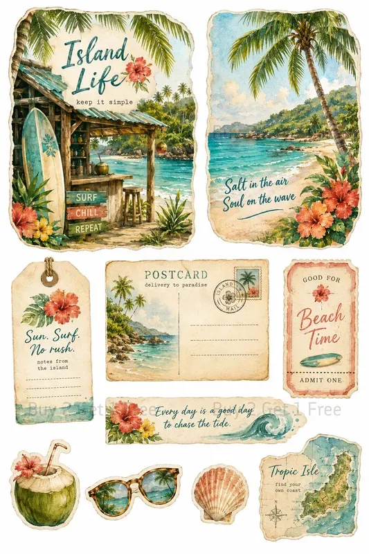 Western Printable Junk Journal Ephemera