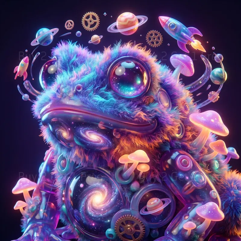 Surreal Icon Beasts Aesthetic Art