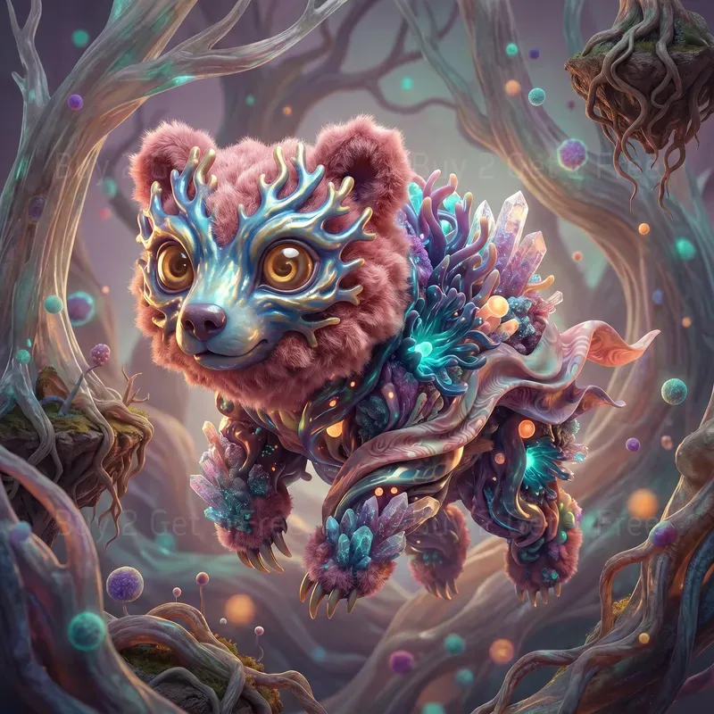 Surreal Icon Beasts Aesthetic Art