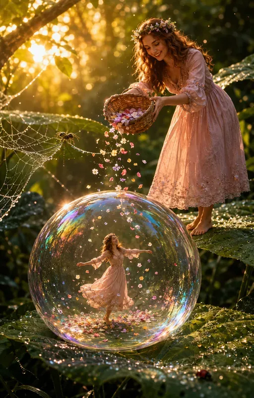 Whimsical Bubble Fantasy Composites