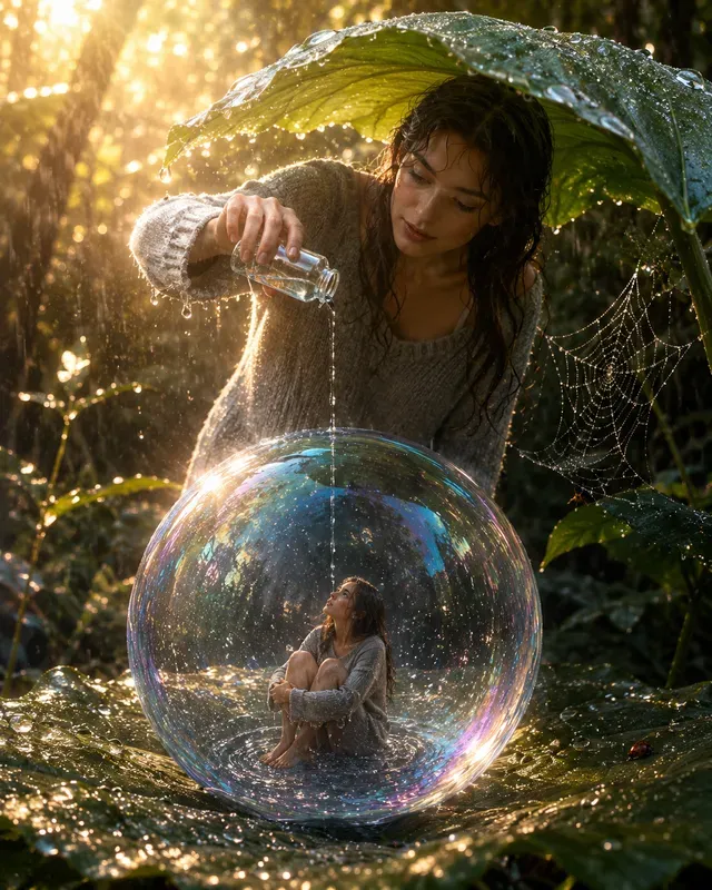 Whimsical Bubble Fantasy Composites
