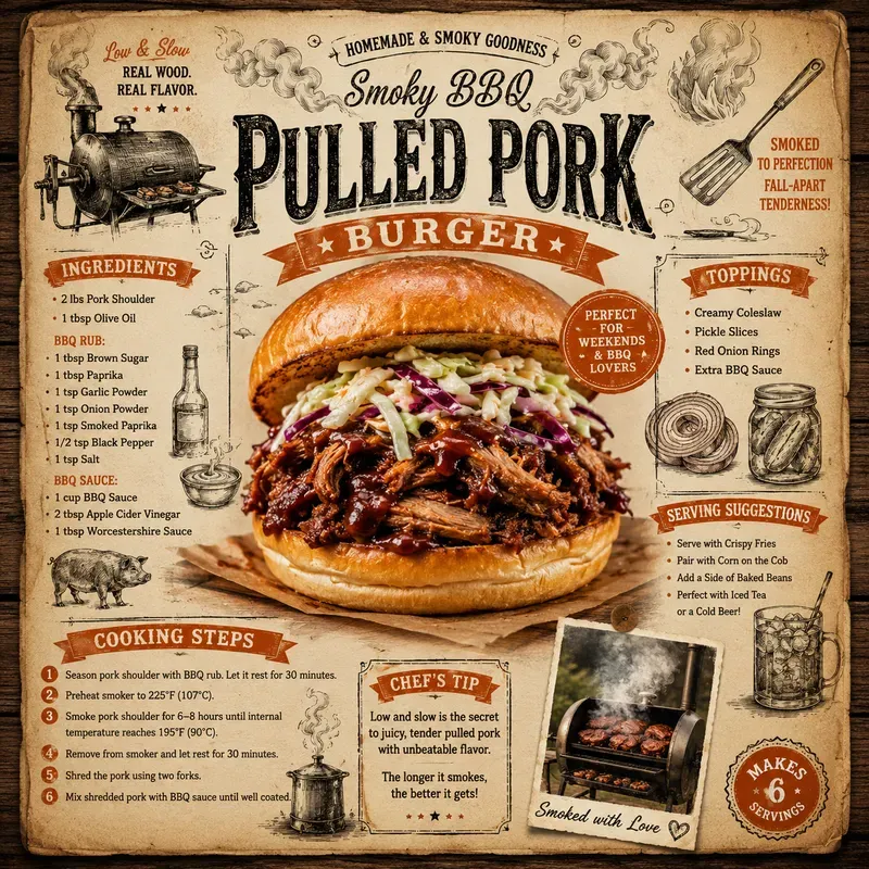Vintage Rustic Recipe Poster Generator