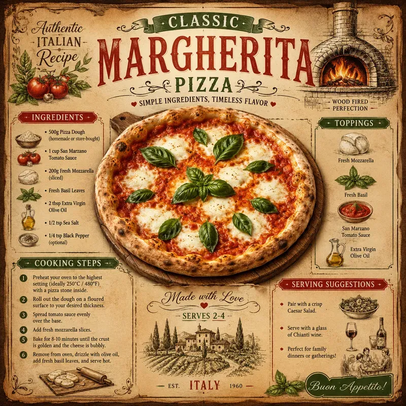 Vintage Rustic Recipe Poster Generator
