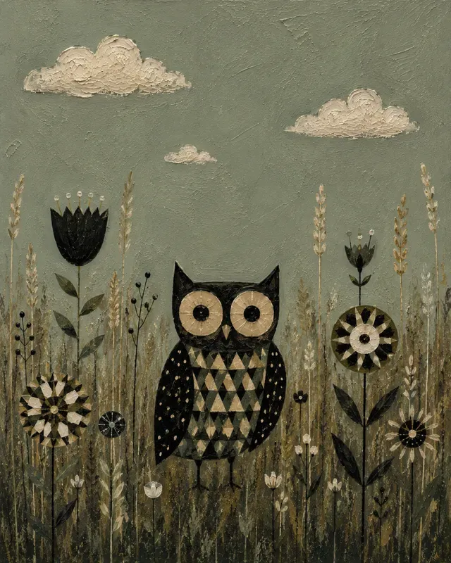Surreal Folk Art Wall Decor Assets