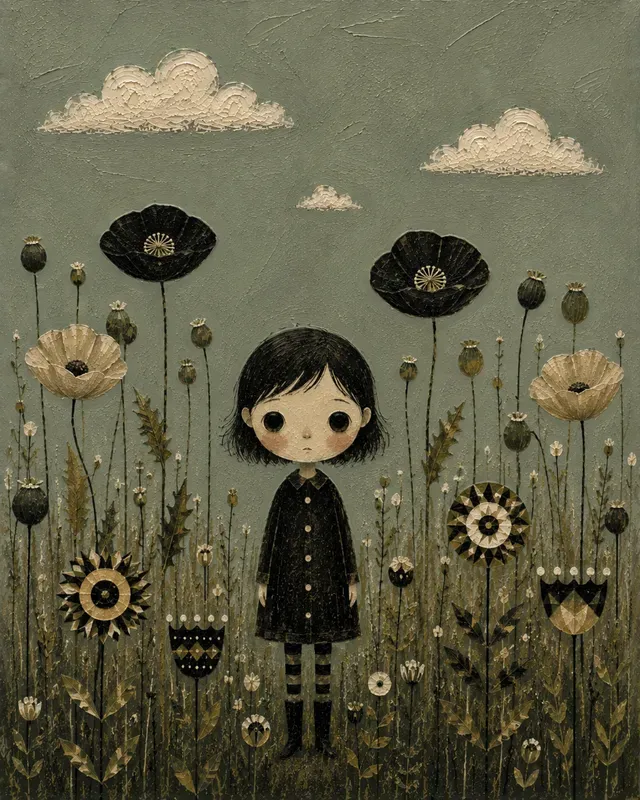 Surreal Folk Art Wall Decor Assets