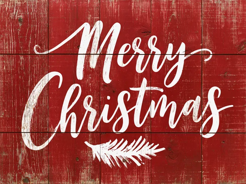 Painted Wood Christmas Farmhouse Signs