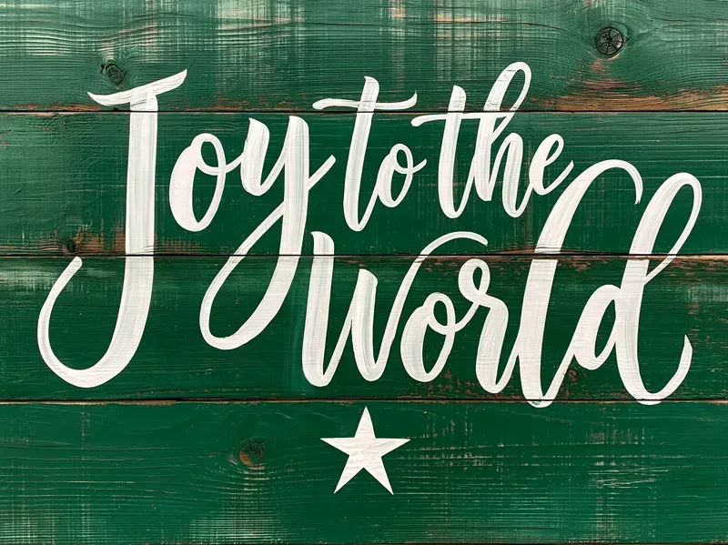 Painted Wood Christmas Farmhouse Signs