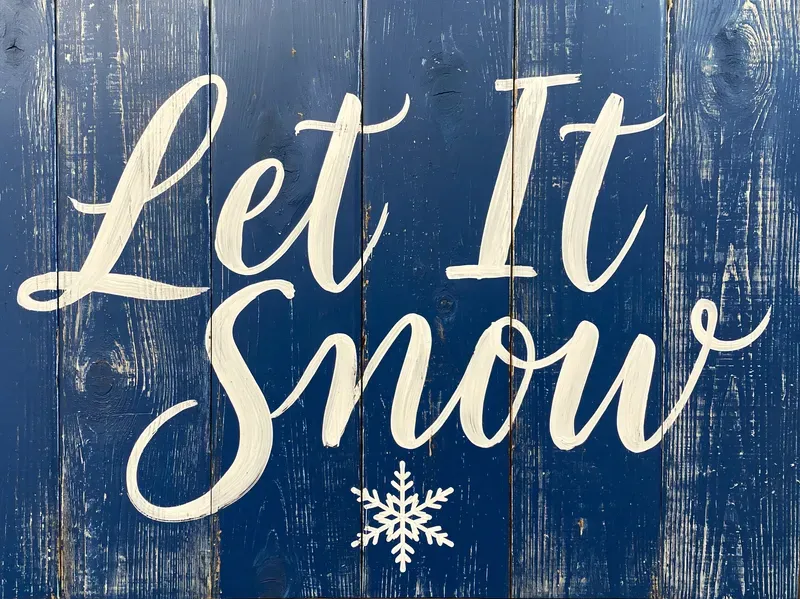 Painted Wood Christmas Farmhouse Signs