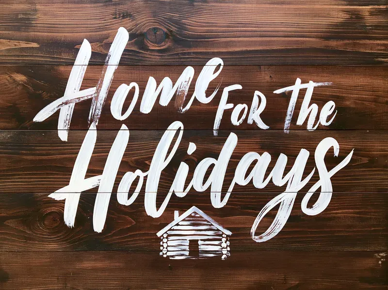 Painted Wood Christmas Farmhouse Signs