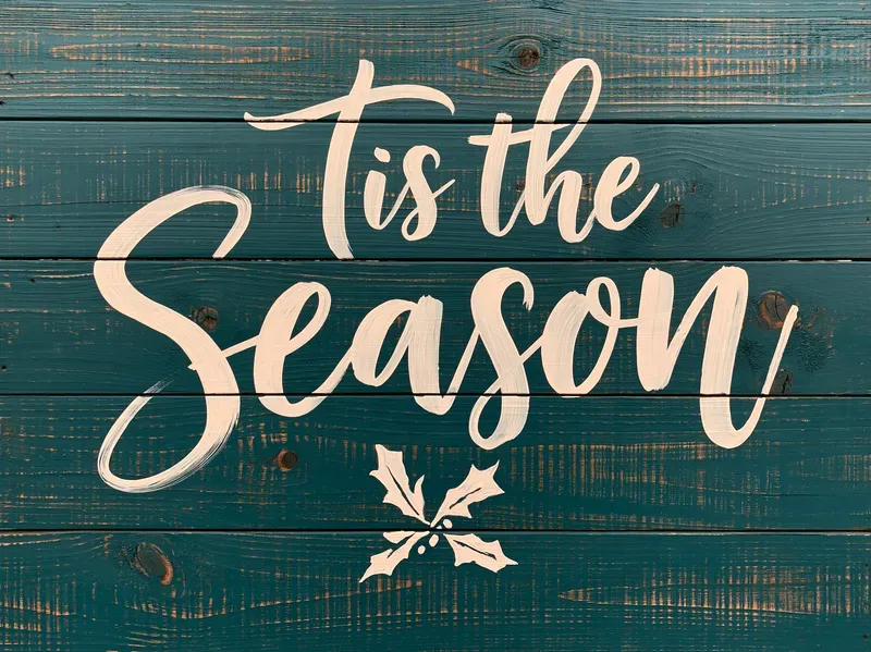 Painted Wood Christmas Farmhouse Signs