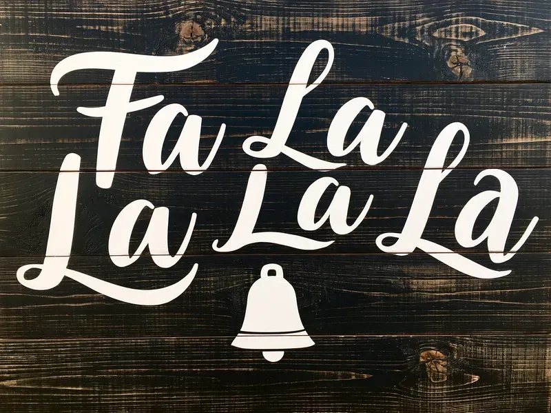 Painted Wood Christmas Farmhouse Signs