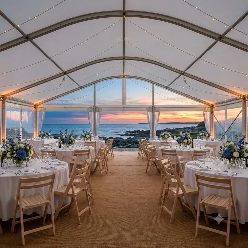 Reception Lighting Transition Photos