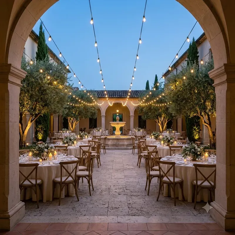 Reception Lighting Transition Photos