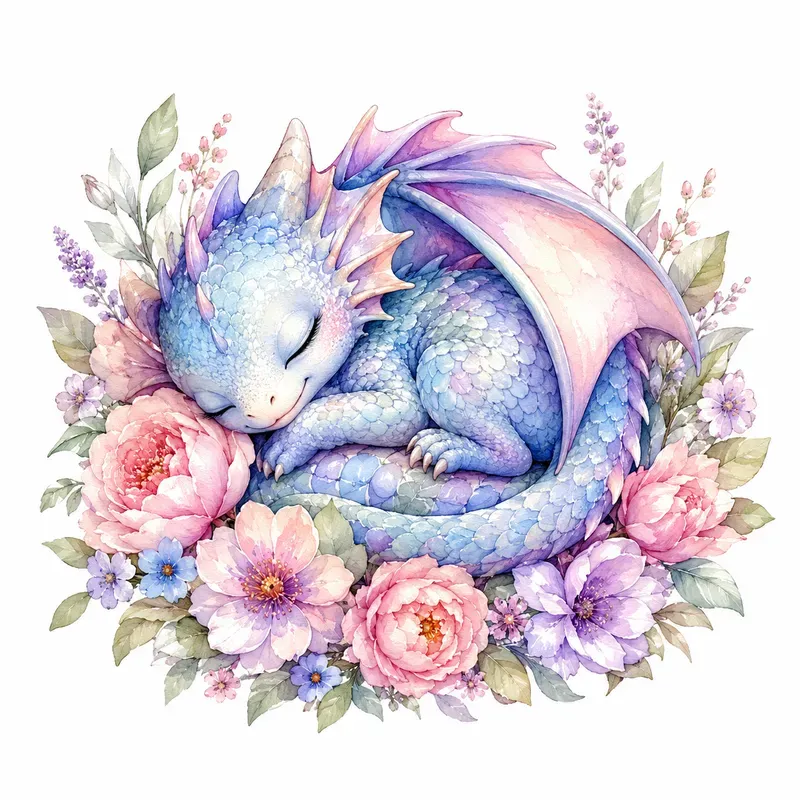Pastel Whimsical Watercolor Cliparts