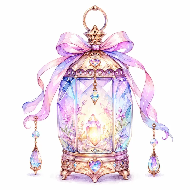 Pastel Whimsical Watercolor Cliparts