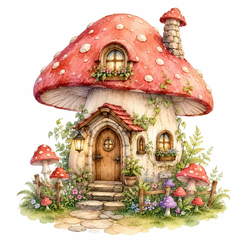 Pastel Whimsical Watercolor Cliparts
