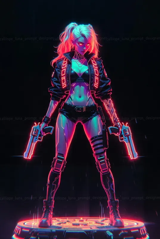 Neon Shadow Blade Dancer Anime