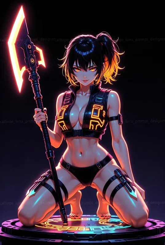 Neon Shadow Blade Dancer Anime