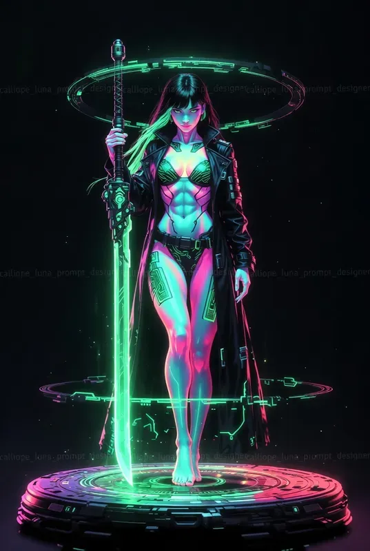 Neon Shadow Blade Dancer Anime