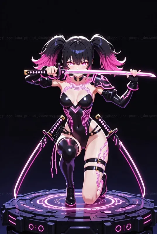 Neon Shadow Blade Dancer Anime