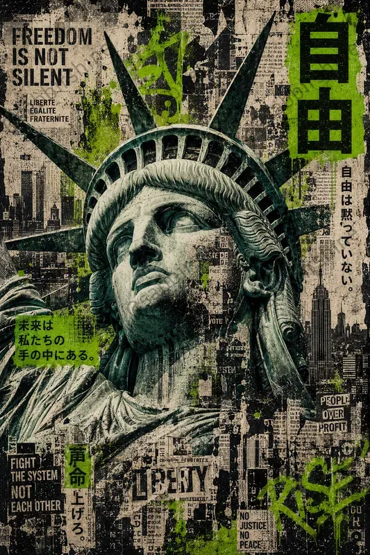 Urban Mixed Media Collage Portraits