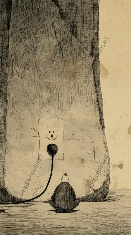 Quirky Dark Humor Modern Anxieties