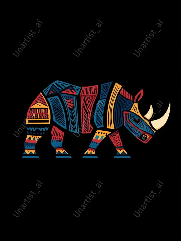 Minimalist Tribal African Animal Logos