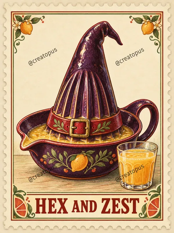 Halloween Kitchen Postage Stamps