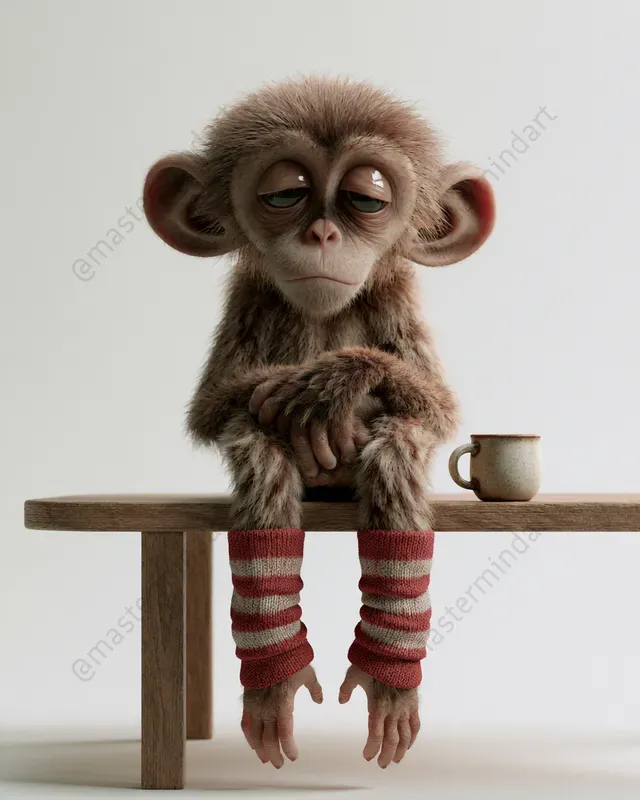 Cute 3D Baby Animal Art