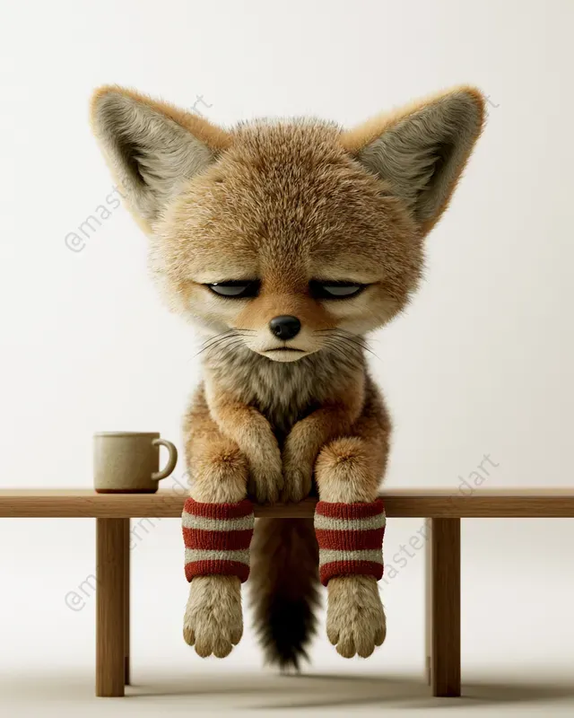 Cute 3D Baby Animal Art