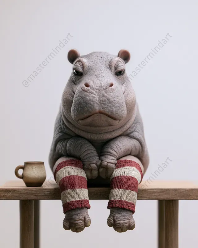 Cute 3D Baby Animal Art