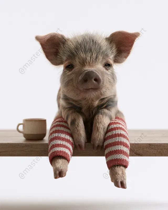 Cute 3D Baby Animal Art