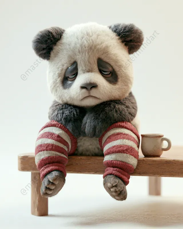 Cute 3D Baby Animal Art