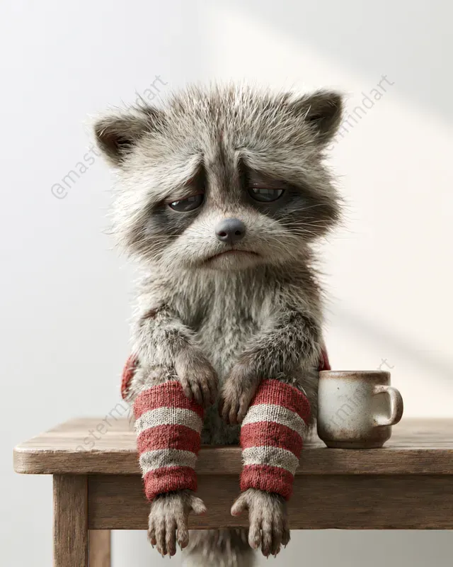 Cute 3D Baby Animal Art