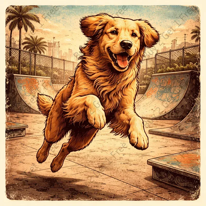 Vintage Retro Dog Tshirt Designs