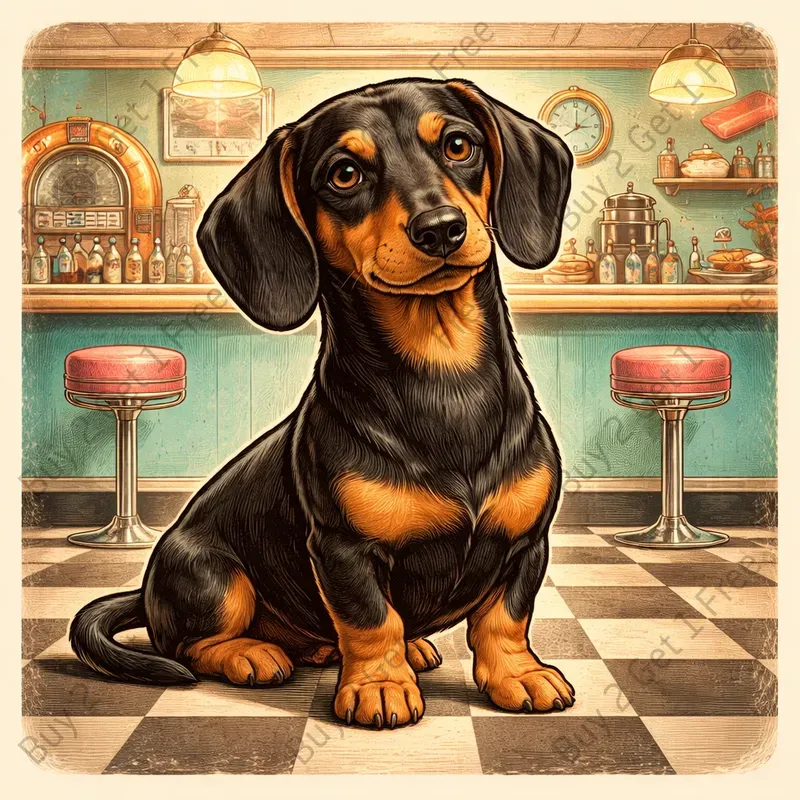 Vintage Retro Dog Tshirt Designs