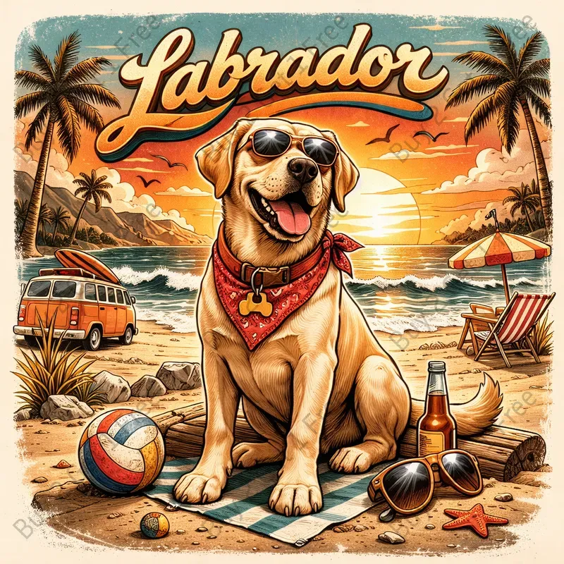 Vintage Retro Dog Tshirt Designs